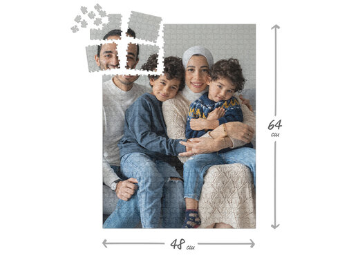 1000 Teile Puzzle für 30 Tage - Abmessungen des Fotopuzzles