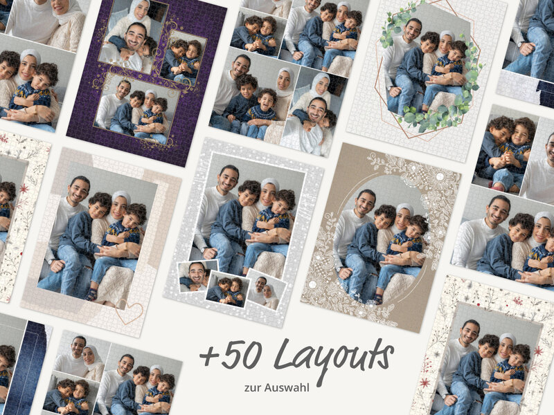 50+ Layouts zur Auswahl
