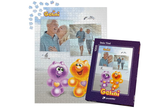 Gelini-Puzzle gelegt